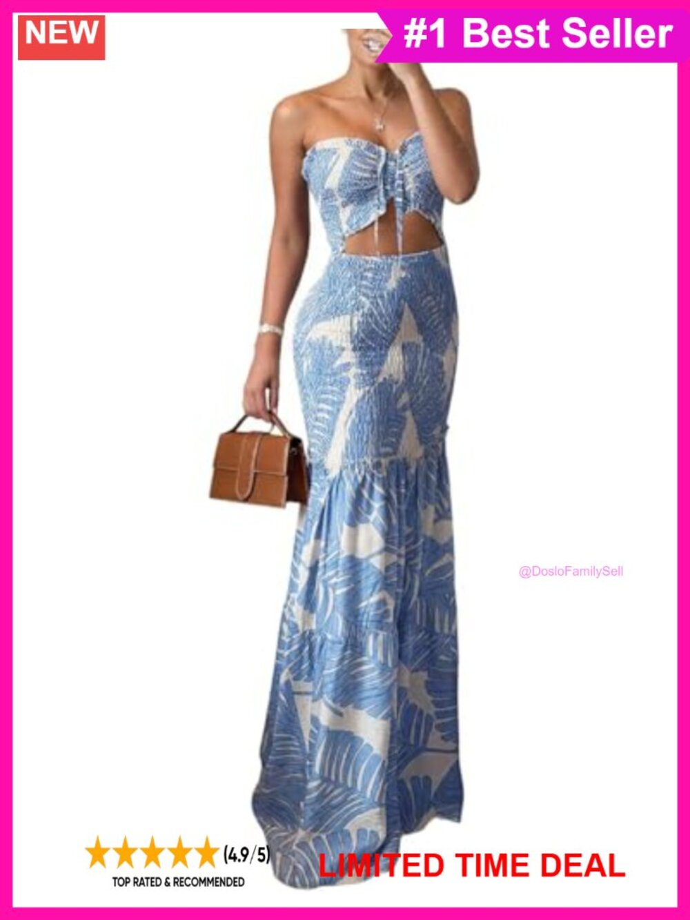 Floral Halter Tie Ruched Maxi Dress Mermaid Hem Formal Vacation